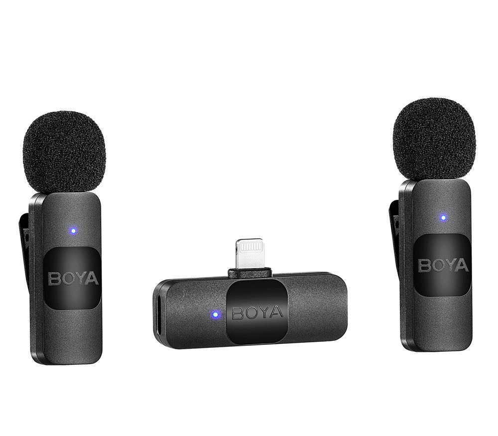 Беспроводная система Boya BY-V2, 2.4 ГГц, TX+TX+RX, Lightning