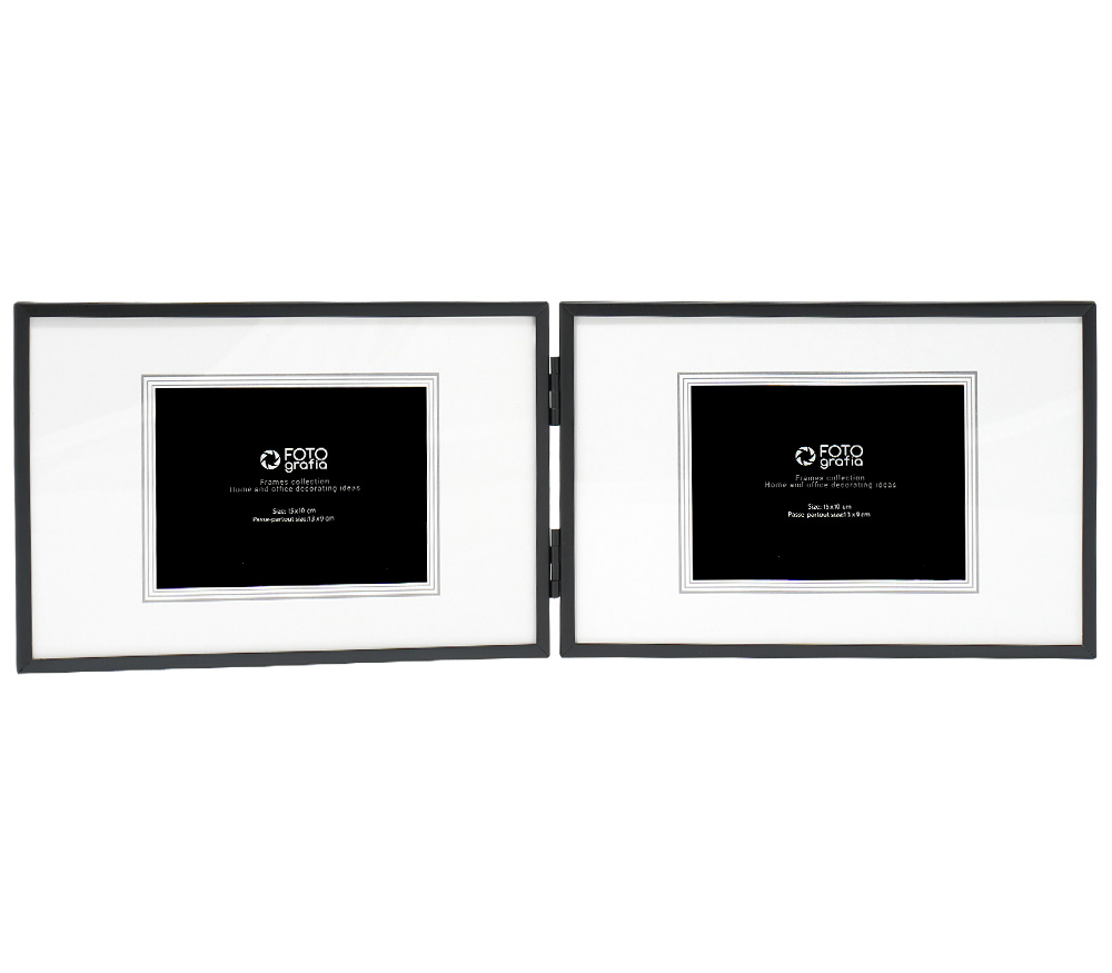 Фоторамка Fotografia для 2 фото 10x15 см, черная, FFM-5561/2