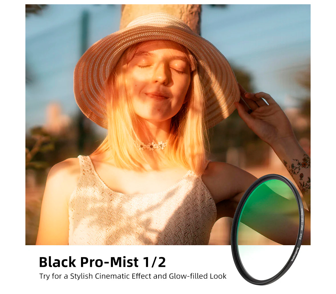 Светофильтр Walking Way Black Pro-Mist 1/2 82mm