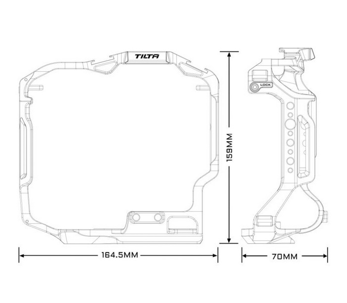 Клетка Tilta Camera Cage Basic Kit для Canon R3, черная