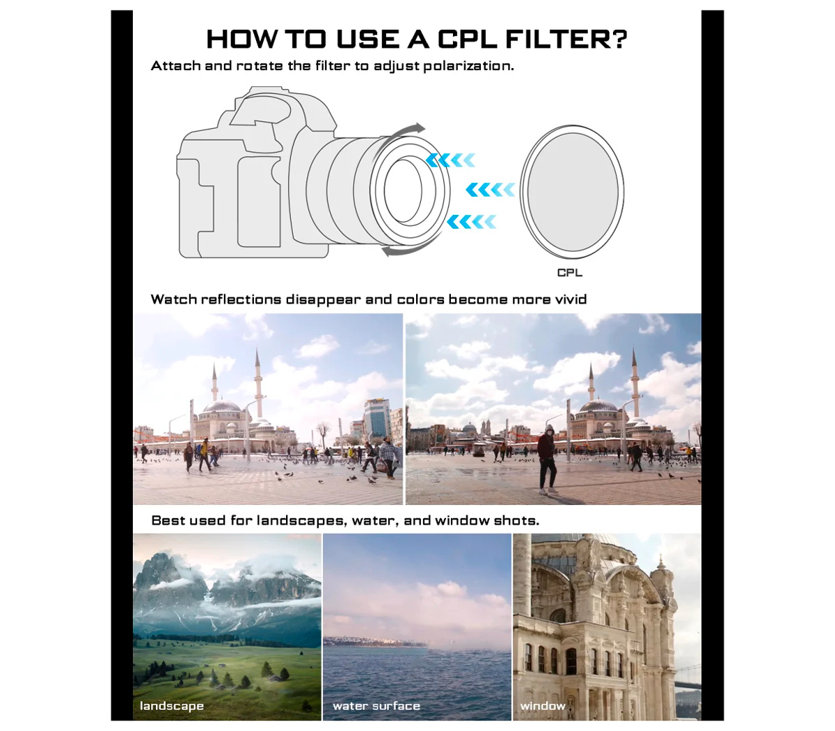 Комплект фильтров Freewell M2 Magnetic Quick Swap 5-pack 67mm: ND8, ND64, ND1000, CPL, UV