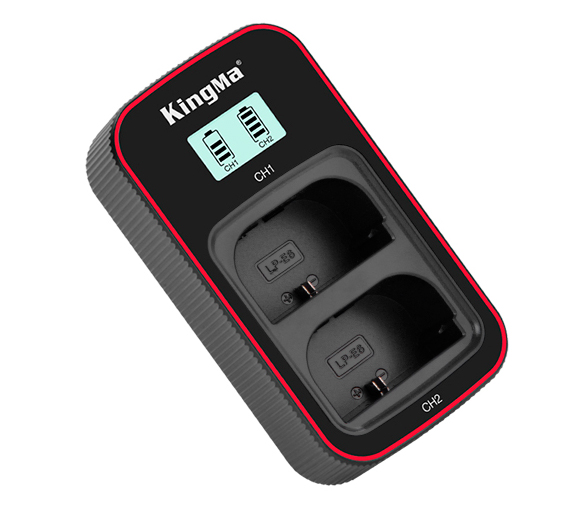 Зарядное устройство Kingma BM058 + 2 аккумулятора LP-E6NH 2000 мАч