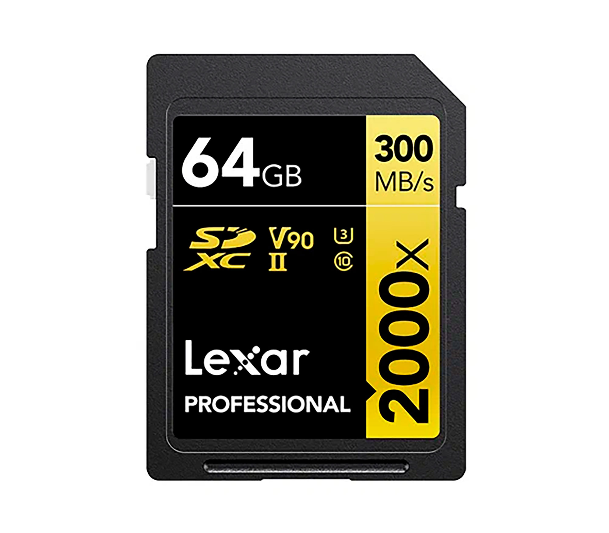 Карта памяти Lexar SDXC 64GB Professional 2000x UHS-II U3 V90 (300/260 MB/s)
