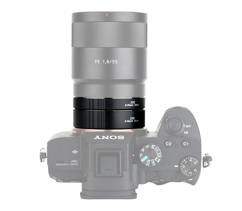 Набор удлинительных колец JJC AET-SES II, 10 и 16 мм, для Sony E-Mount