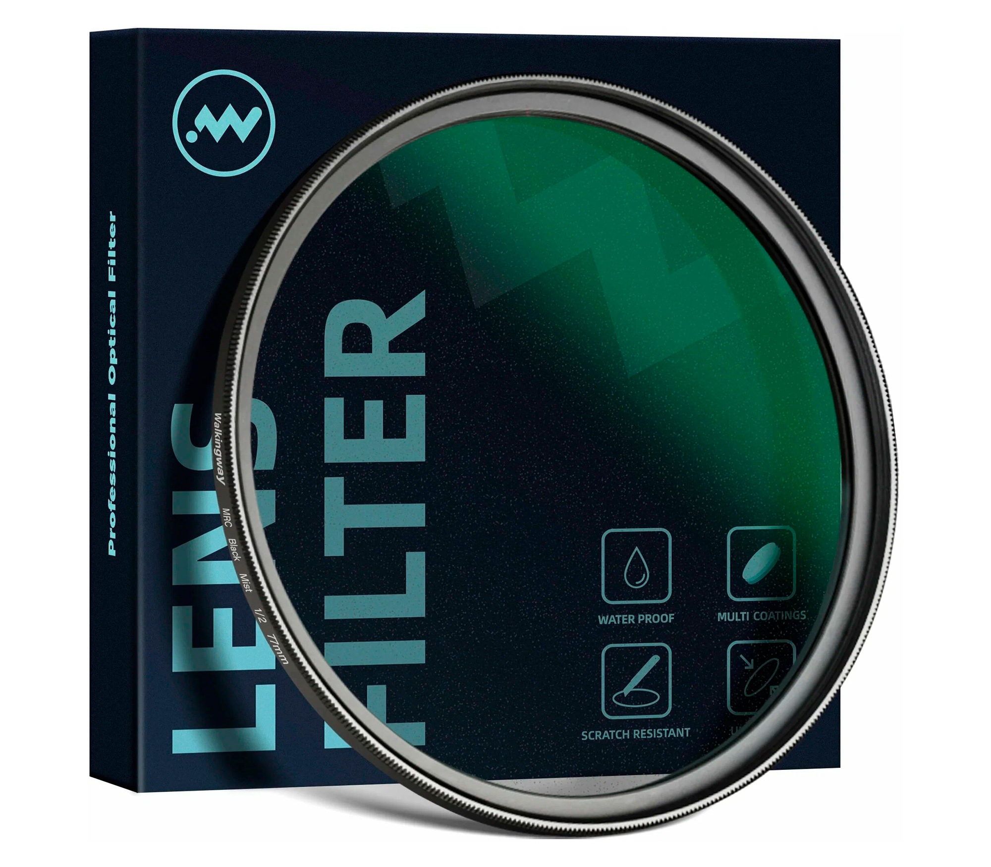 Светофильтр Walking Way Black Pro-Mist 1/4 77mm