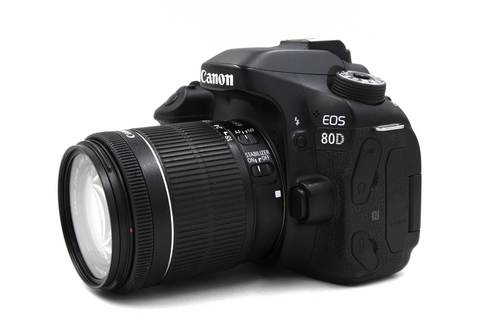 Зеркальный фотоаппарат Canon EOS 80D Kit EF-S 18-55mm IS STM (состояние 5-) (б/у)