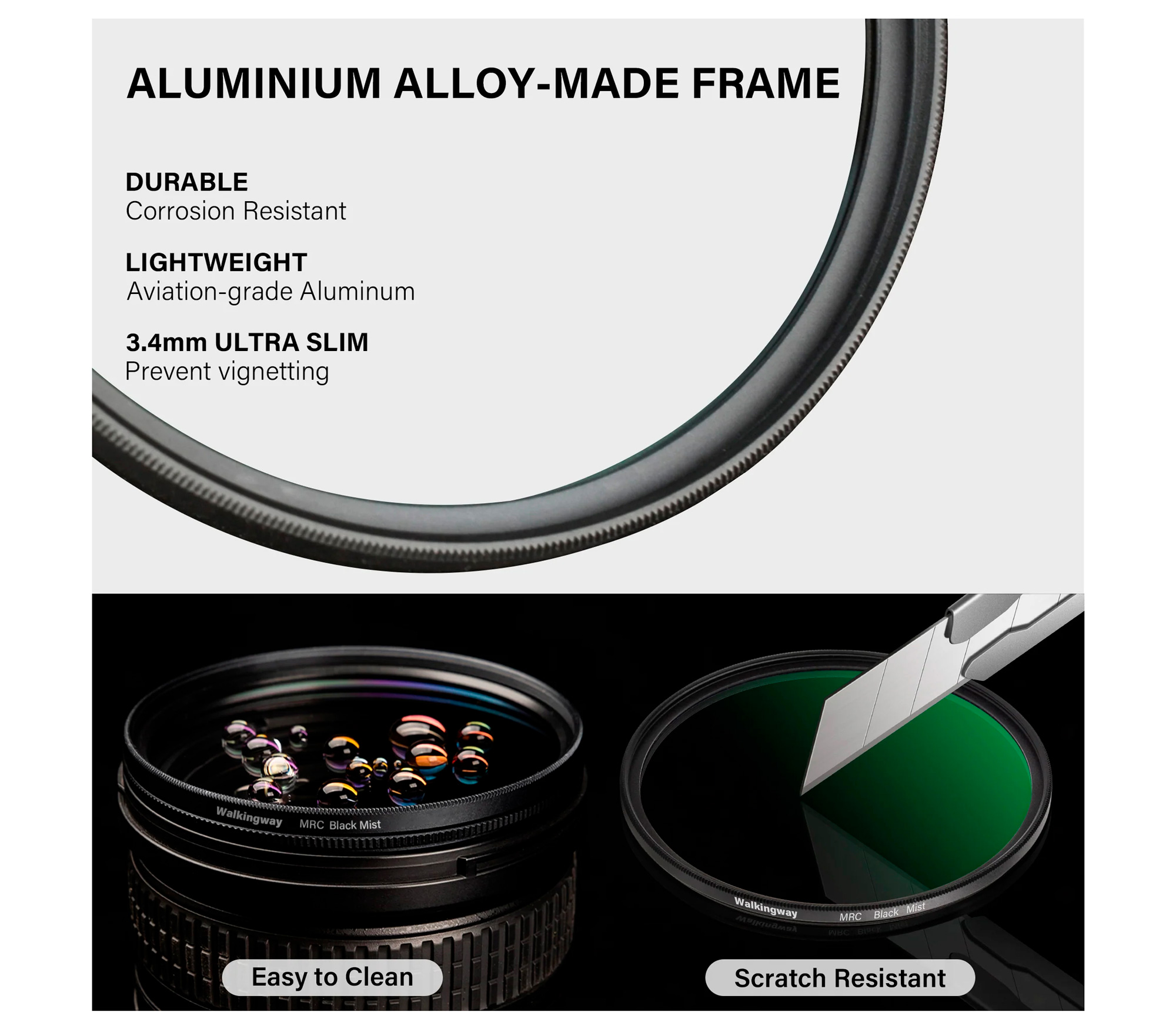 Светофильтр Walking Way Black Pro-Mist 1/4 77mm