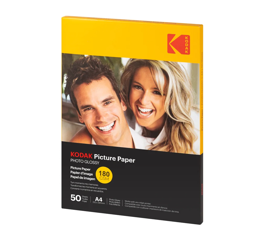 Фотобумага Kodak Paper A4 Glossy, глянцевая, 180 г/м2, 50 листов