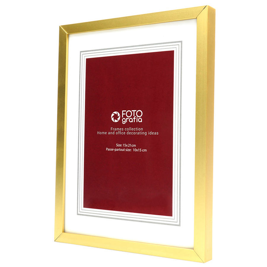 Фоторамка Fotografia 15x21 см, золотистая