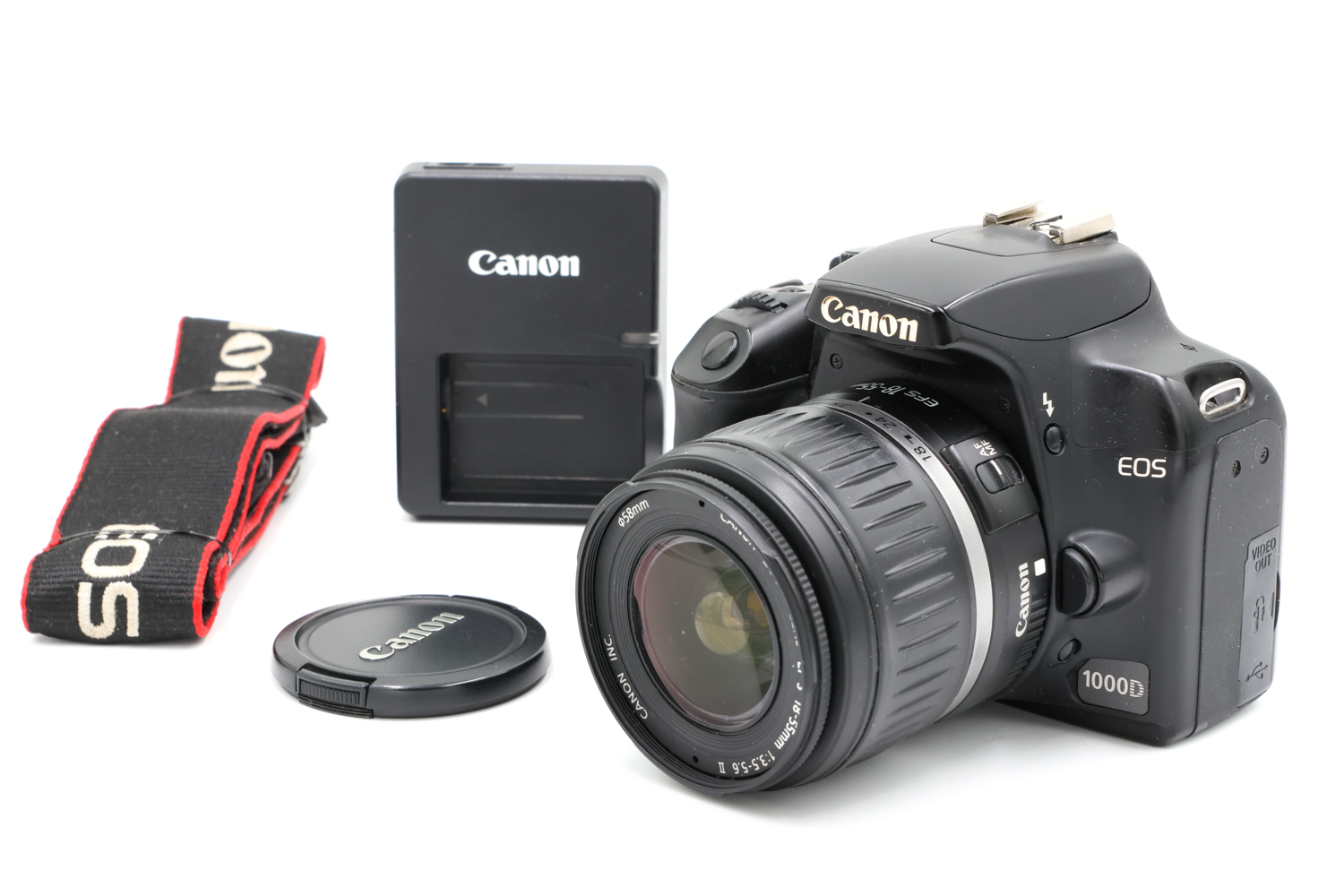 Зеркальный фотоаппарат Canon EOS 1000D Kit 18-55 II (состояние 5-) (б/у)