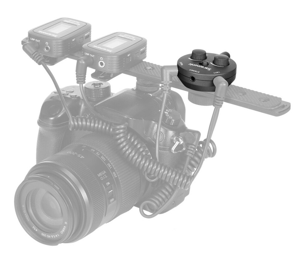 Аудиомикшер Saramonic AX1 двухканальный, 3.5 мм TRS / TRRS, пассивный