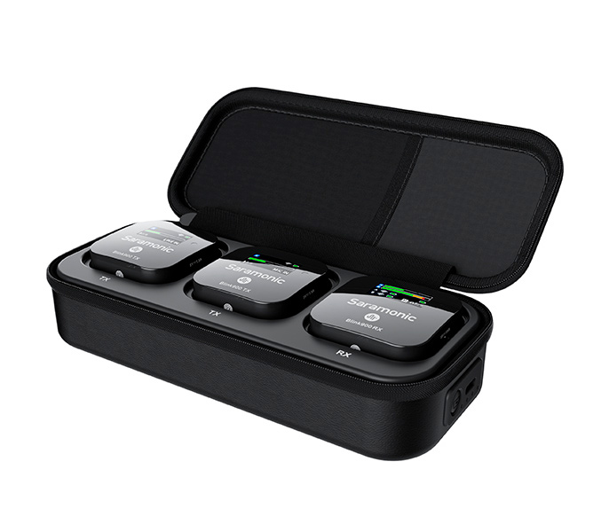 Беспроводная система Saramonic Blink900 B2 (TX+TX+RX) 2.4 ГГц, 3.5 мм TRS / TRRS, USB-C, Lightning