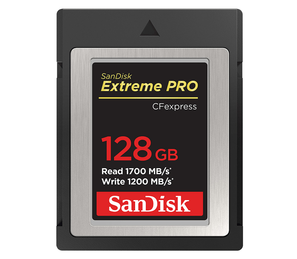 Карта памяти SanDisk CFexpress Type B 128GB Extreme Pro, чтение 1700, запись 1200 МБ/с (уцененный)