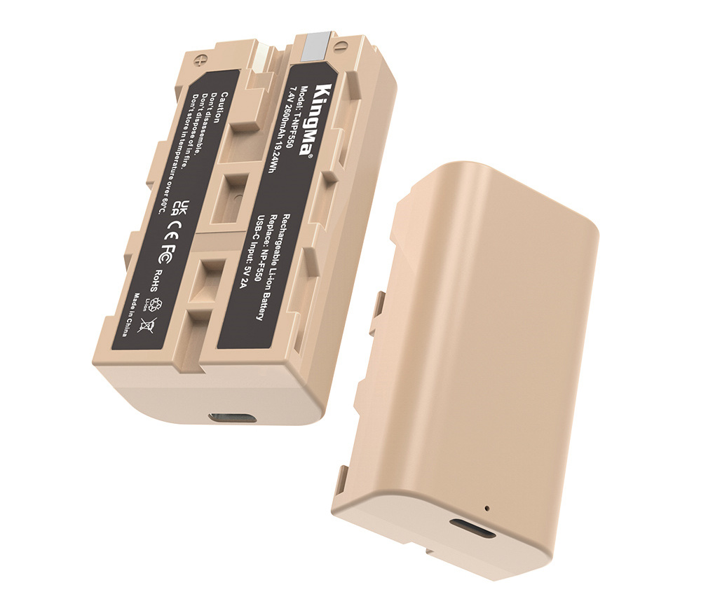 Аккумулятор Kingma NP-F550, 2600 мАч, зарядка USB-C
