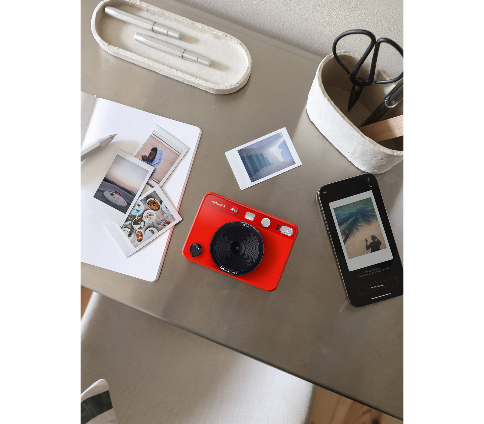 Фотоаппарат моментальной печати Leica SOFORT 2, красный