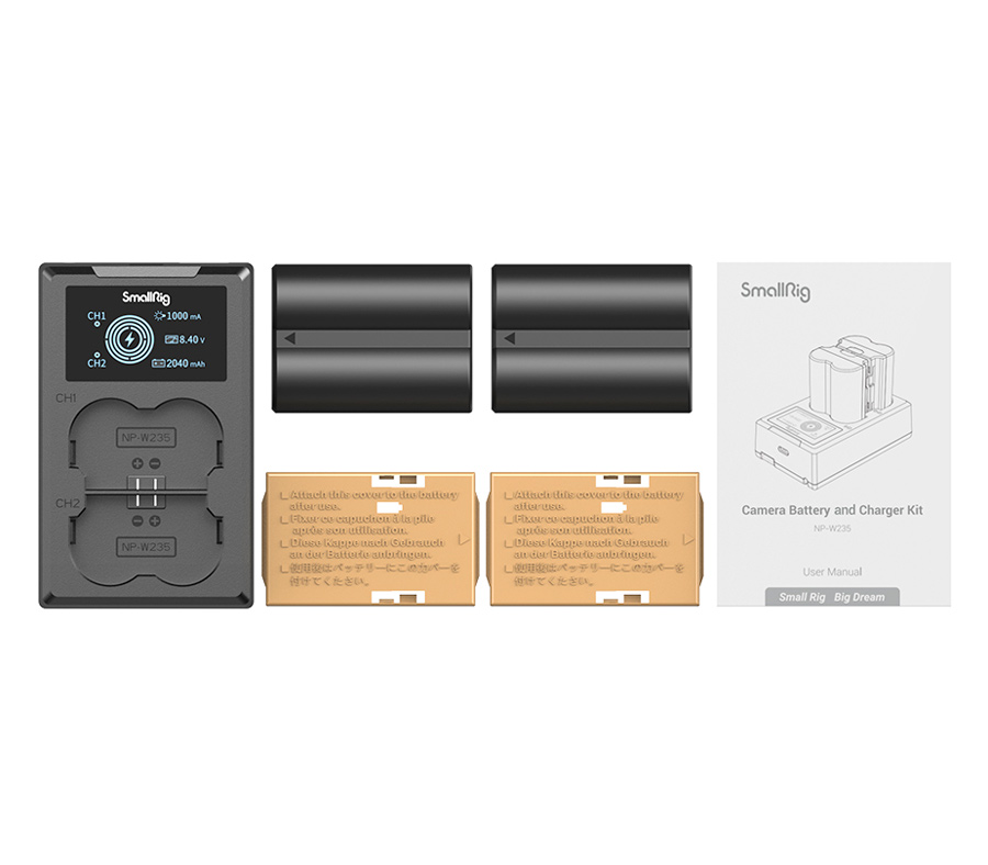 Аккумуляторы SmallRig NP-W235 с зарядным устройством (3822)