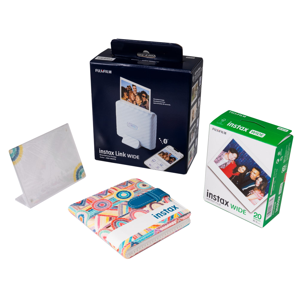 Фотопринтер Fujifilm Instax Link Wide Gift Box - Ash White