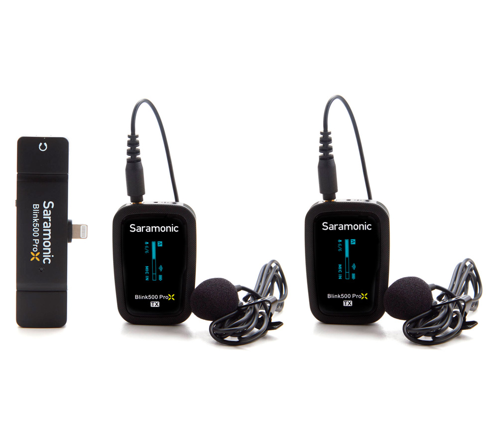 Беспроводная система Saramonic Blink500 ProX B4 (TX+TX+RXDI), 2.4 ГГц, Lightning