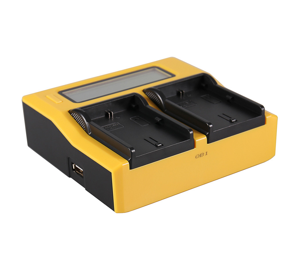 Зарядное устройство Patona 7583 Dual LCD USB, для 2х Canon LP-E6, дисплей