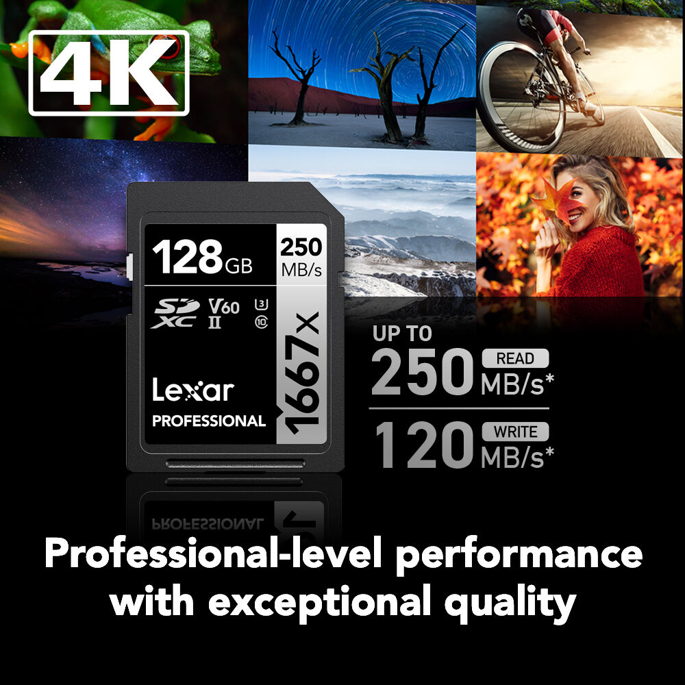 Карта памяти Lexar SDXC 128GB Professional 1667x UHS-II U3 V60 (250/120 MB/s)