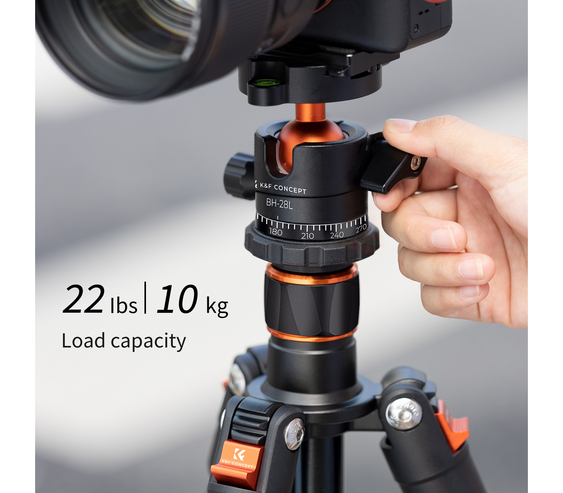 Штатив K&F Concept K234A1 с шаровой головой BH-28L