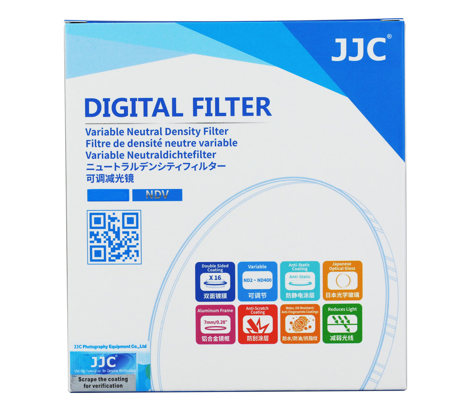 Светофильтр JJC Variable ND Filter 55mm, ND2 - ND400