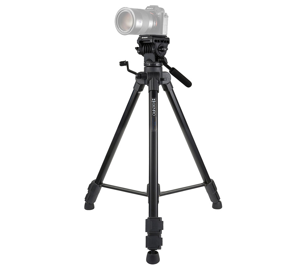 Штатив Benro T980EX c видеоголовой и держателем для смартфона MH2N