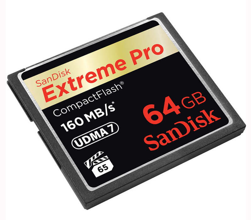 Карта памяти SanDisk CompactFlash 64GB  Extreme Pro 160 Mb/s (SDCFXPS-064G-X46)
