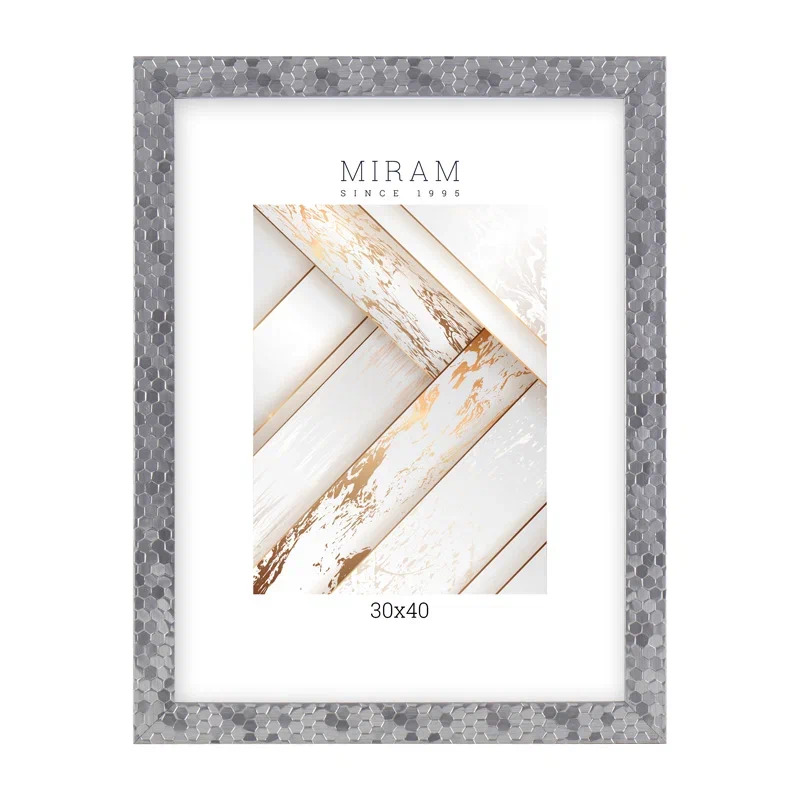 Фоторамка Мирам 30х40 см, серебристая (651628-15)