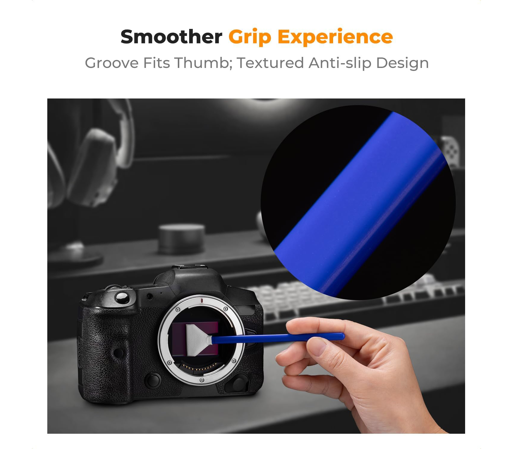 Шваброчки для чистки матриц K&F Concept 1616, для APS-C камер (10 шт, жидкость)