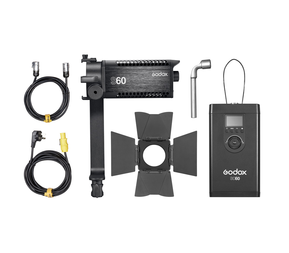 Осветитель Godox S60, 60 Вт, светодиодный, фокусируемый, 5600К