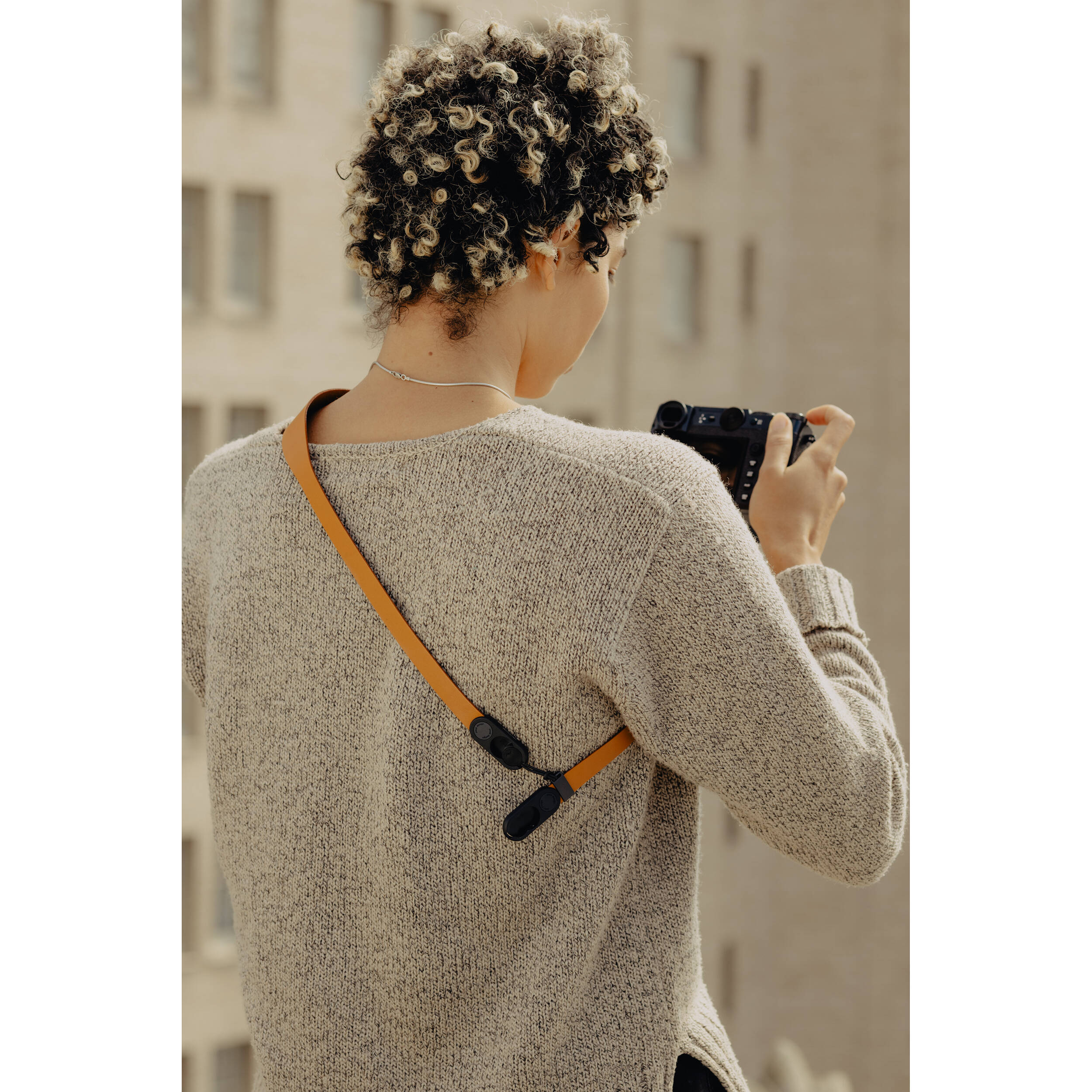 Ремень Peak Design Form Leather Short Amber, янтарный