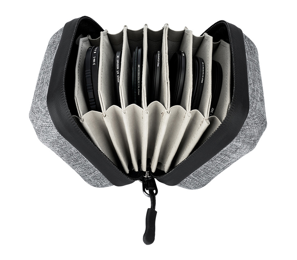 Чехол для светофильтров JJC FP-S10, 10 фильтров до 67 мм, серый