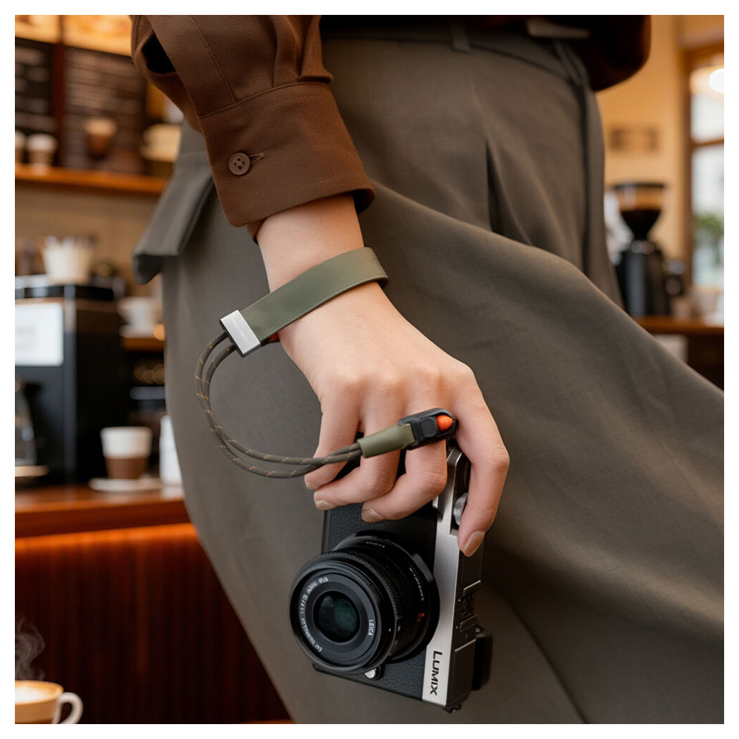 Наручный ремень PGYTECH Camera Wrist Strap Slim Vintage, цвет Midnight Black