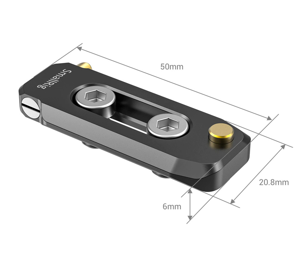 Планка НАТО SmallRig BUN2468B, 50 мм, на 2 винта 1/4"