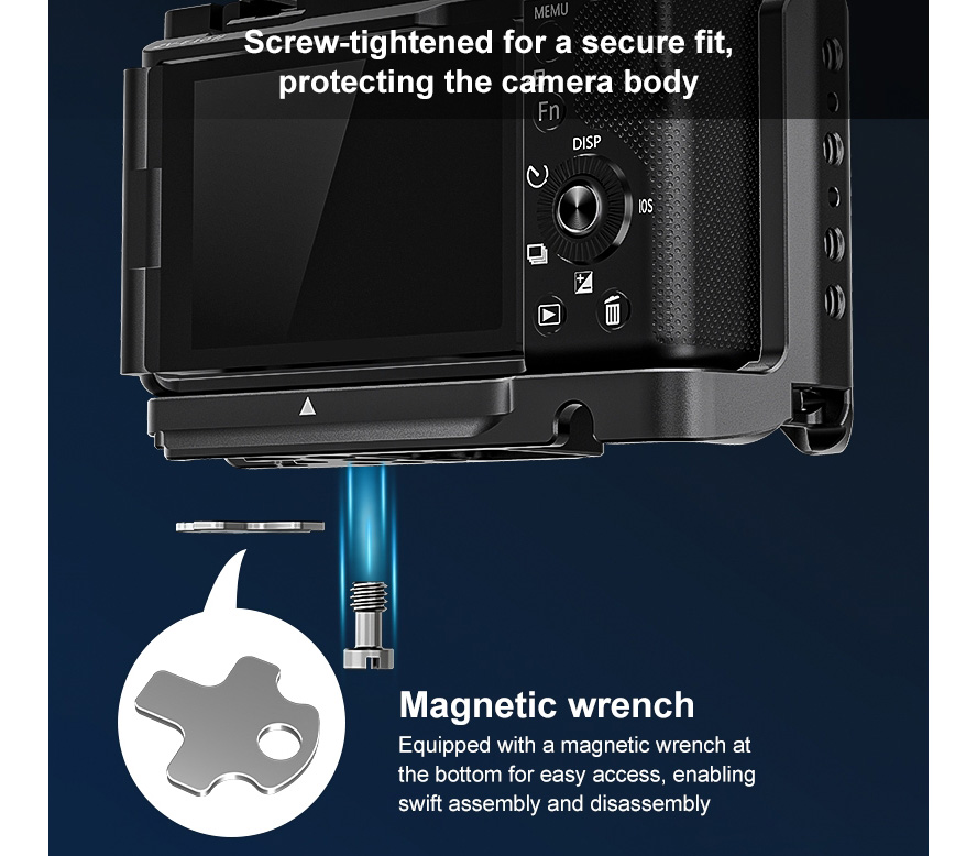 Клетка Puluz PU3219B для Sony ZV-E10 II, черная
