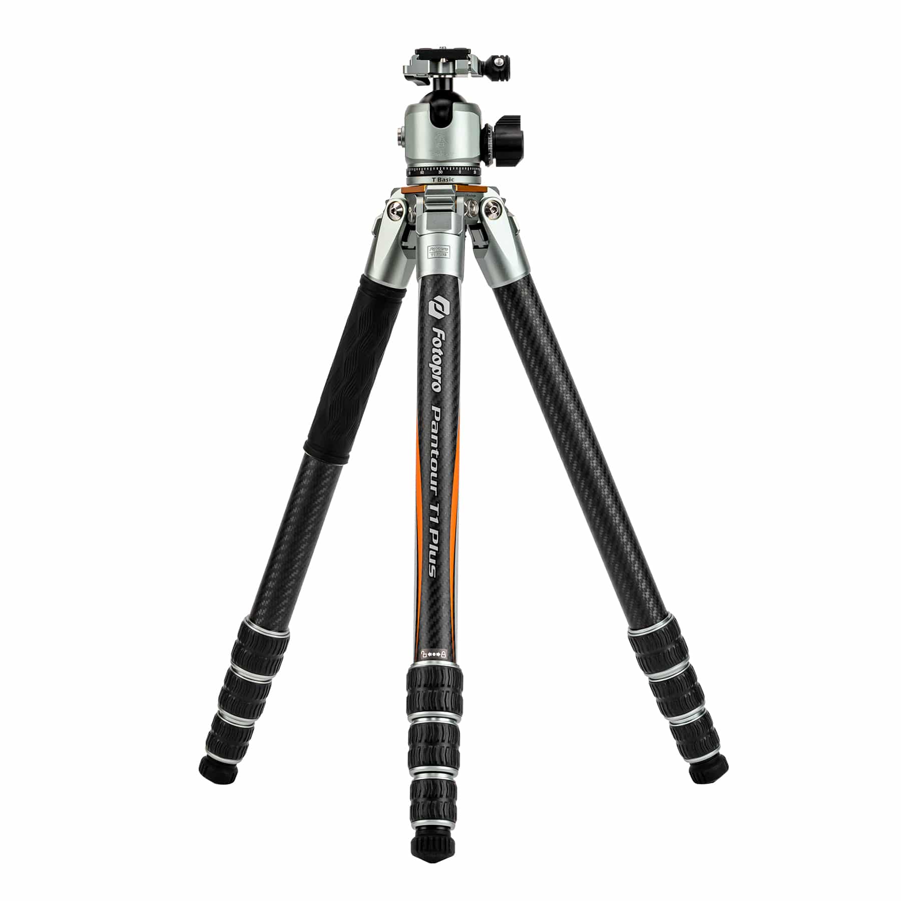 Штатив Fotopro T1 Plus + T-Basic + голова TH-1M, карбоновый, до 20 кг