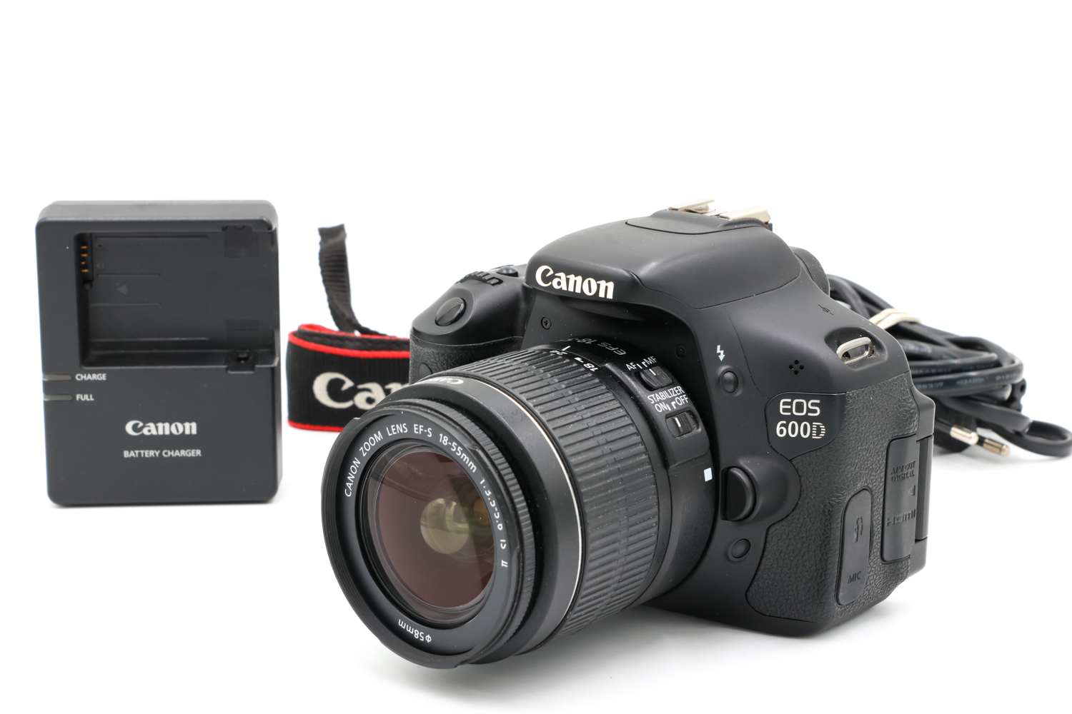 Зеркальный фотоаппарат Canon EOS 600D Kit 18-55mm IS II (состояние 5-) (б/у)