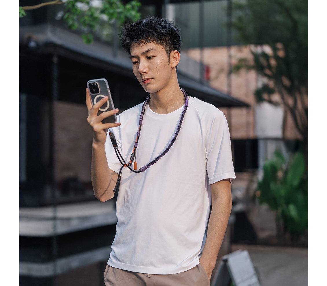 Ремень для смартфона PGYTECH LinkGo Phone Photography Strap Braided, цвет: Coral Pink