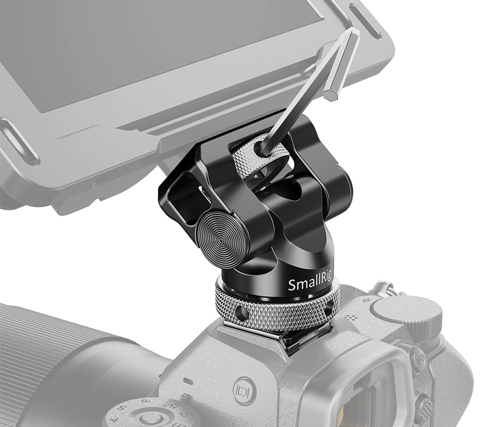 Держатель монитора SmallRig BSE2346B наклонно-поворотный, до 1.2 кг, в башмак