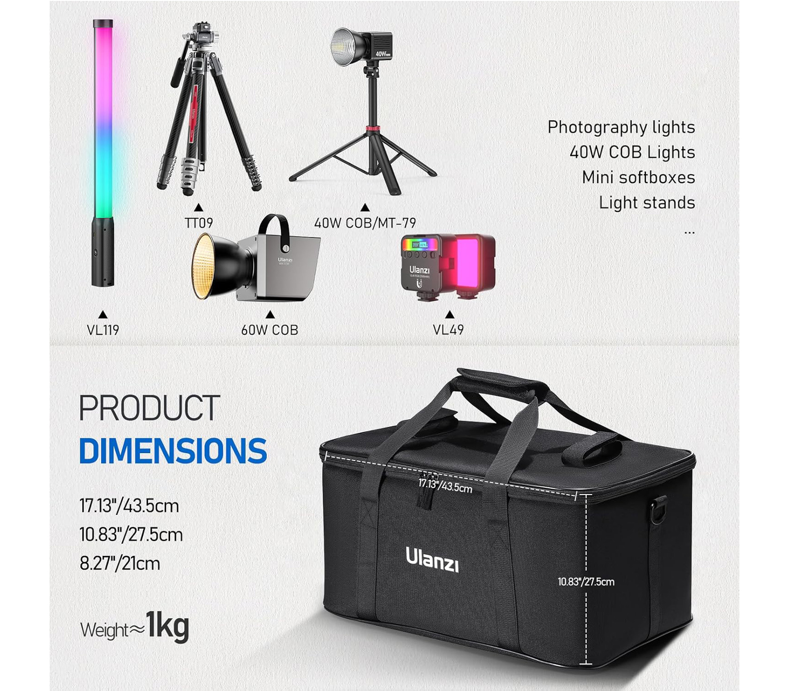 Сумка Ulanzi OM-01 Carrying Bag, для студийного оборудования