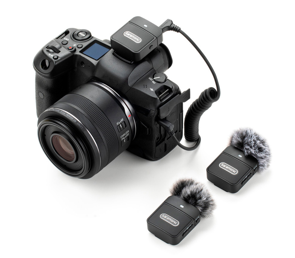 Беспроводная система Saramonic Blink100 B2, TX+TX+RX, 2.4 ГГц, 3.5 мм TRS / TRRS