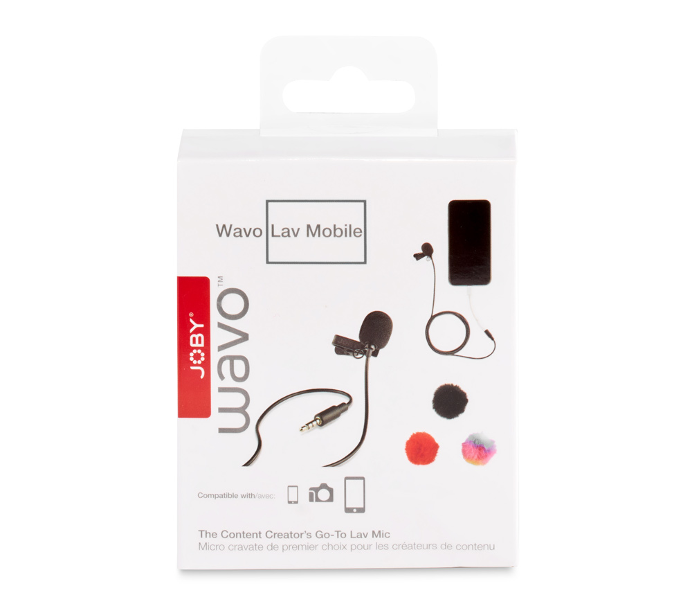 Микрофон JOBY Wavo Lav Mobile петличный, моно, 3.5 мм TRS / TRRS