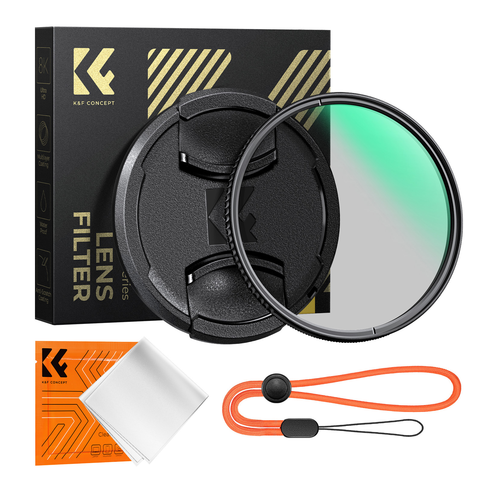 Светофильтр K&F Concept XC16 Nano-X CPL Green Coated 86mm