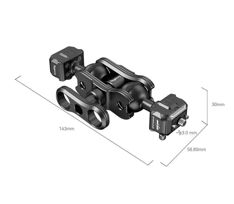 Шарнирный кронштейн SmallRig 3515С Drop-in HawkLock mini Series, винты 1/4"