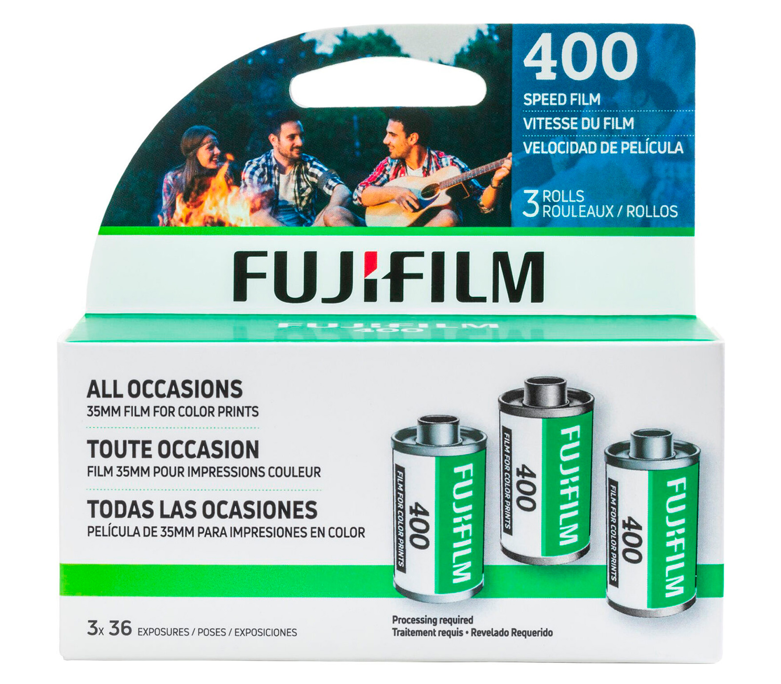 Фотопленка Fujifilm 400 Color Negative Film, 36 кадров, упаковка 3 шт.