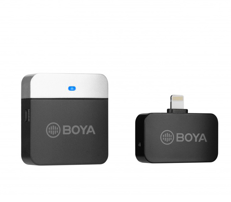 Беспроводная система Boya BY-M1LV-D 2,4 ГГц, цифровая, Lightning (уцененный)