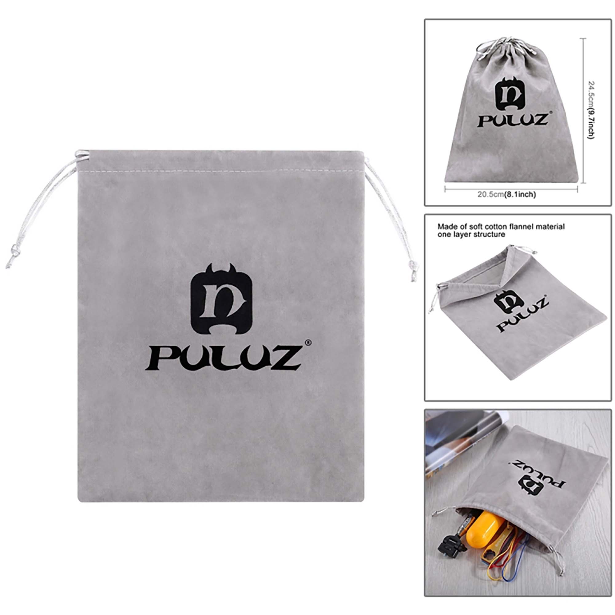 Комплект аксессуаров Puluz PKT09 Accessories Combo Kit, 53 в 1, для экшн-камер в кейсе, черный
