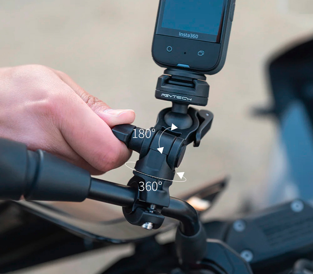 Крепление PGYTECH CapLock Rearview Mirror Mount, для экшен-камер, на зеркало