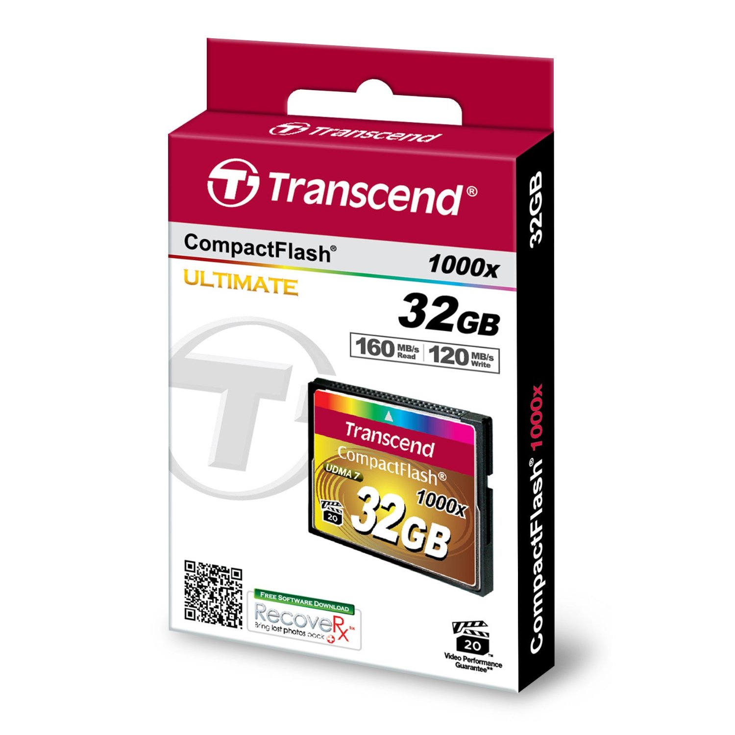 Карта памяти Transcend CompactFlash 32GB  1000x (TS32GCF1000)